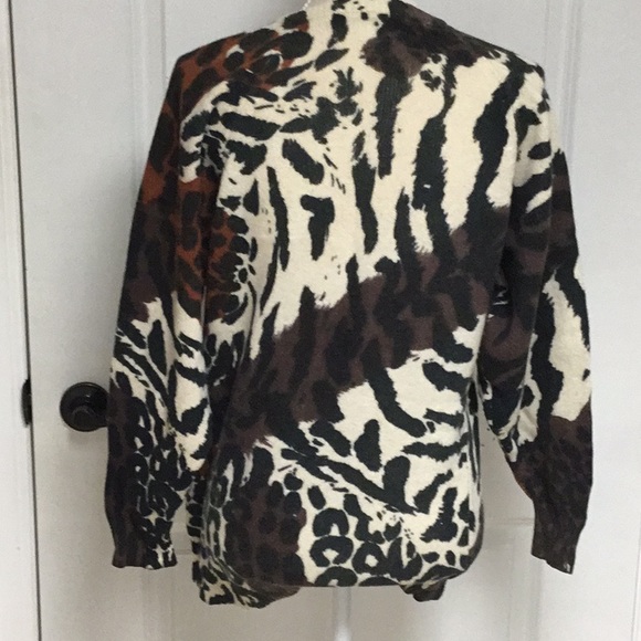 Vintage Animal Print Sweater - Picture 2 of 8